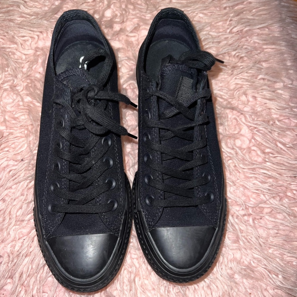 Converse Chuck Taylor All Star low Top Platform Shoes Black